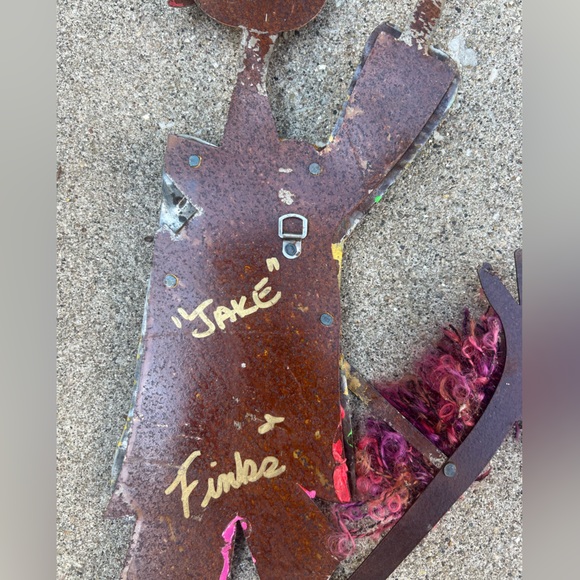 Colorful Metal Art Sculpture - Picture 3 of 3